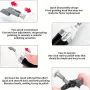 Mini Electric Sander Grinding Pen Reciprocating Polishing Machine with 8 Polishing Heads Adjustable Speed for Model Hobby Kits Black