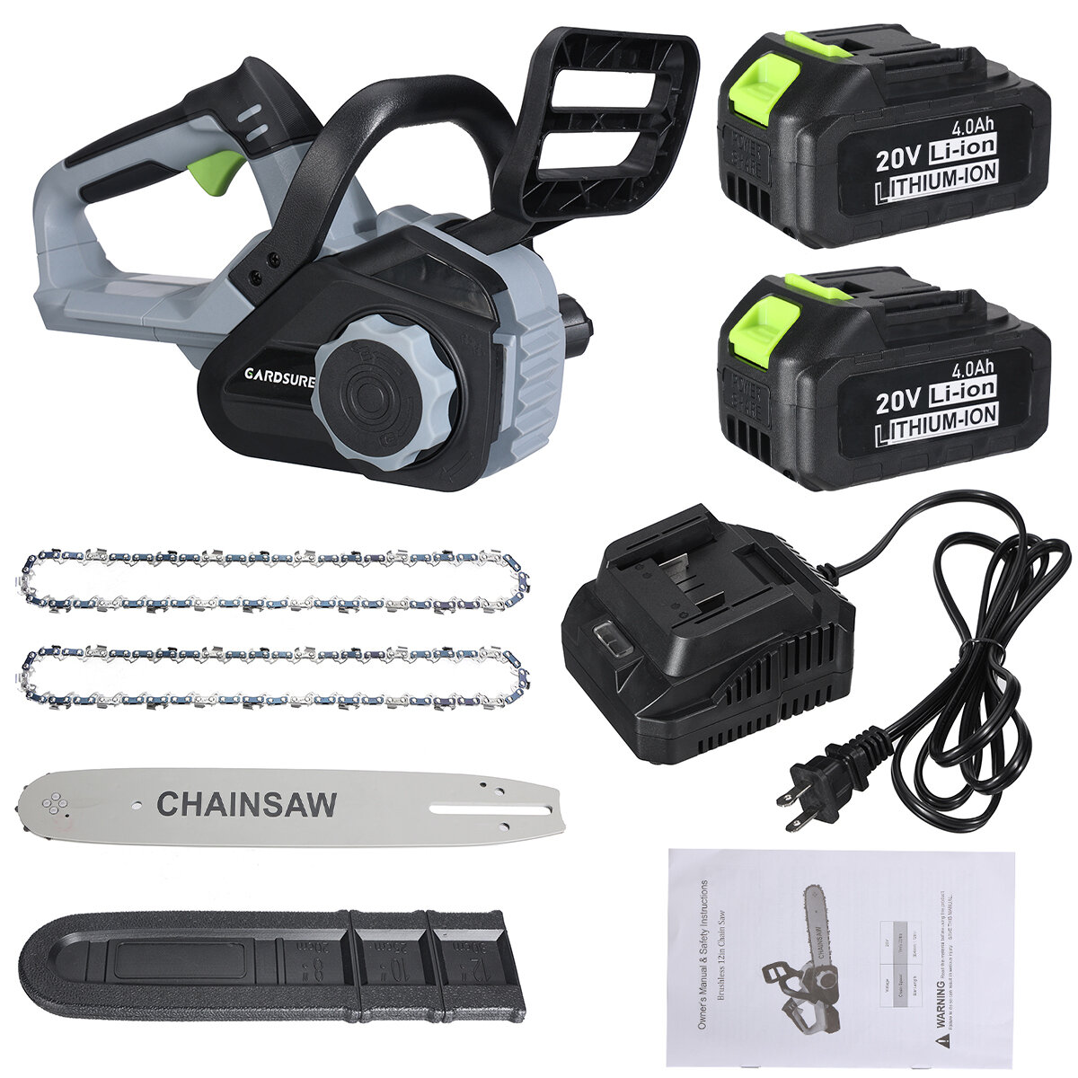 2 Batteries & US Plug