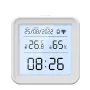 Tuya TH08 Wi-Fi Zigbe Temperature Humidity Sensor Hygrometer Wireless Alexa Google Compatible Backlight Feature Low Battery Reminder Remote Home Monitoring 24H Time Display
