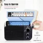 Retekess TR604 Radio FM AM Portable Radios AM FM on the battery Speakers Rechargeable Radio For Senior