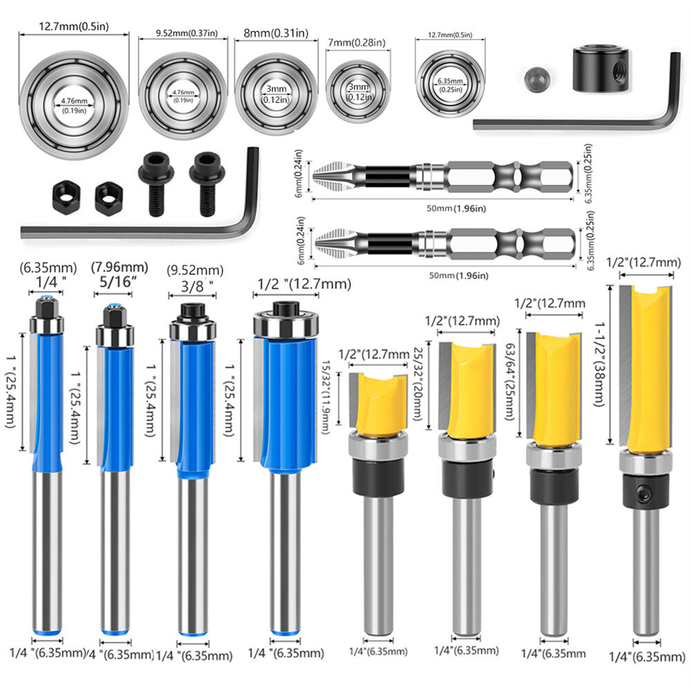 1/4 Inch 6.35mm Shank