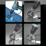 Titanium Steel Electric Drill Plate Cutter 3.94x3.94x1.18 Portable Metal Sheet Cutting Attachment for Iron Steel Alloy Plastic