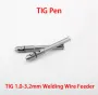 TIG Pen Welding Wire Feed for 1.0-3.2mm Wire Tool Aluminum Alloy Compact Lightweight Anodized Surface Rust Resistant Portable TIG Finger Feeder
