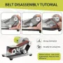 Mini Electric Belt Sander Belt Grinder Electric Knife Sharpener 7 Adjustable Speed for Knife Making Woodworking Metal Cutter Edges