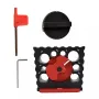 8 Holes Carbide Inserts Dowel Maker Jig High Speed Dowel Cutter Dowel Plate for Wood Rod Milling Pin Round Rod Auxiliary Tool