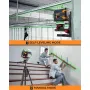 CIGMAN CM-S02 4x360° Green Cross Line Laser Level Self-Leveling Remote Control 2600mAh Li-ion Battery Type-C Charging IP54 Waterproof