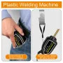 Plastic Welder 100W Portable Welding Machine Quick Heating Repair Tool for Bumpers Dashboards Plastic Cracks with 200 Hot Staples LED Indicator Compact Design