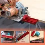 Circular Saw Guide Rail Aluminum Alloy Adjustable Base Compatible with 4 Inch Marble Cutter Precision Cutting Tool Woodworking Accessories Rust Resistant Light Weight