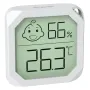Mini Temperature and Humidity Meter Accurate Readings Comfort Indicators Versatile Placement -20-60℃ 20-99% Humidity Black White Options