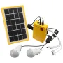 Solar Power Panel Generator Kit 5V USB Charger Home System with 3 LED Bulbs Light