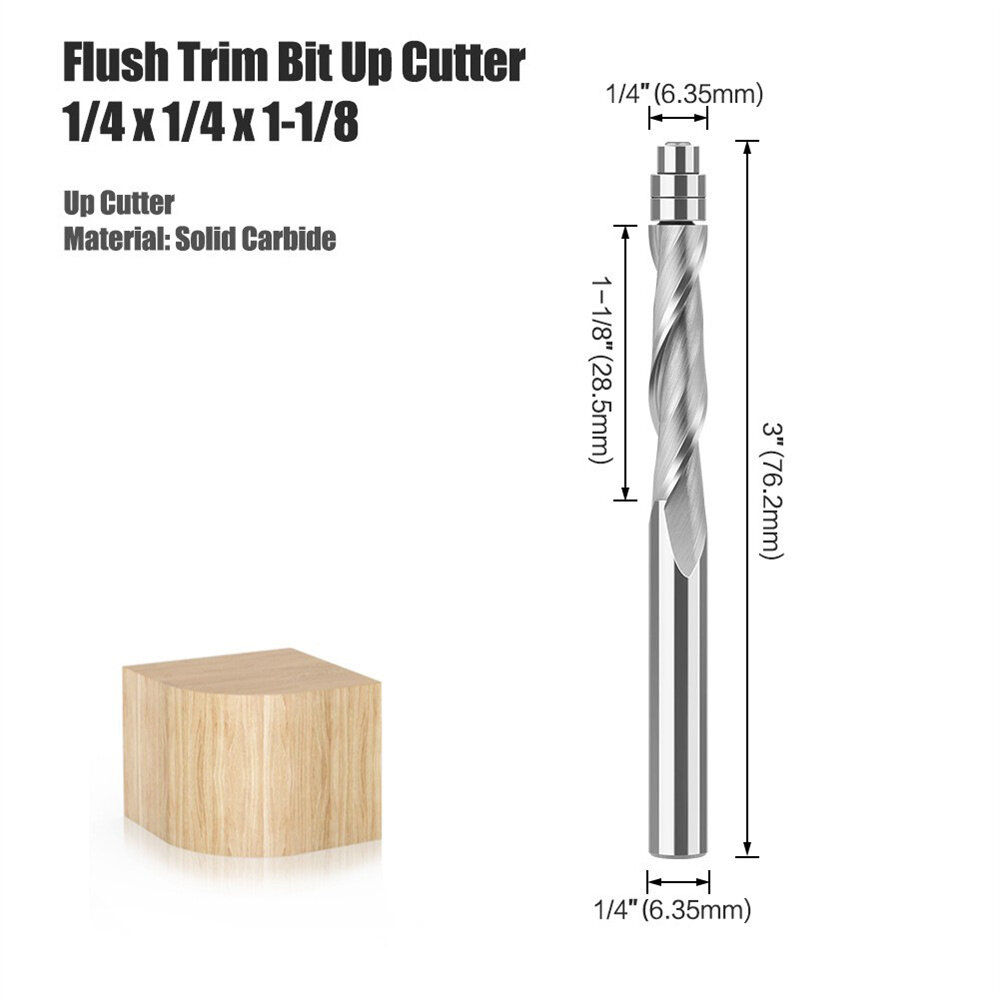 1/4 Inch Shank Upcut