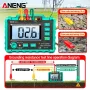 ANENG Green Color MH14 Ground Resistance Megohm 1999 Conuts Meter Testers Megohmmeter Voltmeter Ohm Detector without BatteryTool