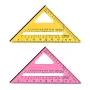 Carpenter Triangle Square Measuring Ruler 45 Degree Ruler Woodworking Scriber Angle Ruler For Woodworking