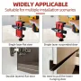 Adjustable Aluminum Alloy Cabinet Door Positioner Clamp 5-45mm One-Hand Operation for Most Cabinet Doors Includes 10mm Sleeve Easy Installation