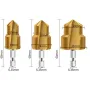 3PCS 6.35mm 1/4\ Hex Shank 3 Flutes High-Speed Steel Countersink Drill Bit #20 #25 #32 Diameter for Wood / Metal / Plastic