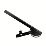 Angle Finder Circular Saw Guide Ruler with Rail & Angle Assist 22.83inch Metal Woodworking Tool for Precise Cutting Slotting