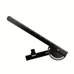 Angle Finder Circular Saw Guide Ruler with Rail & Angle Assist 22.83inch Metal Woodworking Tool for Precise Cutting Slotting