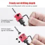 5PCS 1/4 Inch Hex Shank Countersink Drill Bits Set with Low Friction Stop for Wood Plastic MDF Drilling