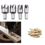 14pcs Wood Plug Cutter Drill Cutting Tool Drill Bit Set Straight And Tapered Taper Woodworking Cork Drill Bit 5/8" 1/2" 3/8" 1/4"