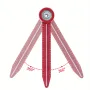 Woodworking Scribe Gauge Aluminum Alloy Precision Marking Tool Multi-Functional Compass and Hole Ruler for Carpentry