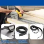 Track Saw Guide Rail Guard Strip 200CM Adhesive Rubber Strip Anti-Crack Replacement Tape Woodworking Accessory for Precise Cutting