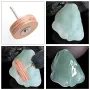 Leather Polishing Wheel 60 mm Diameter 5 mm Shank Jade Gemstone Agate Polishing and Waxing Yellow Cowhide Leather