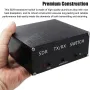 Transceiver Switch SDR Aluminum Alloy 100W Max TX Power 0.3dB Insertion Loss 38dB RX Isolation 12V 2A Compact Portable