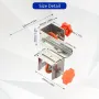 2pcs Adjustable Drawer Front Clamps Stainless Steel DIY Cabinet Assembly No Tools Needed Fits 10-30mm Panels Furniture Assembly