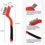 6pcs Wire Brush Set with Nylon Brass Steel Bristles for Metal Cleaning and Polishing Ideal for Industrial and Home Applications