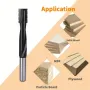 12mm Shank Solid Carbide Spiral Router Bit Mortising Bit 16mm Cutting Diameter for Woodworking Door Lock