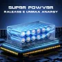 13W High-Speed Fan 2*3000mAh Batteries 3-Speed 10W Fast Charging 56m/s Wind Force Adjustable Cooling Blower