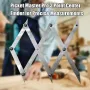 أداة تحديد مركز الوتد ثلاثية النقاط، أداة تخطيط من الفولاذ المقاوم للصدأ، قياس دقيق لأعمال اللحام الخشبية، مسافات متساوية، تحديد دقيق للمركز، فاصل قابل للتوسيع