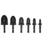 6PCS Repairing Set Air Conditioner Copper Tube Expander Swaging Tool Manual Copper Pipe Swage Too Expander Drill Bit Soft Copper tubing Tool bit with 1/4'' 3/8'' 1/2'' 5/8'' 3/4'' 7/8''Bits