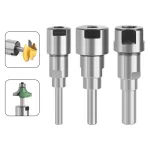 Lavie 1/4 Inch 1/2 Inch 6mm 8mm 12mm Router Collet Extension Chuck Adapter Milling Cutter Chuck Extender Rod Woodworking Milling Bits Rod Holder
