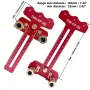 Thin Table Saw Jig Adjustable Aluminum Guide Fits 3/8 x 3/4 U Slot 1/4 x 3/8 T Slot Precision Cutting Laser Engraved Scales 3 Pulley Design