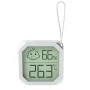 Mini Temperature and Humidity Meter Accurate Readings Comfort Indicators Versatile Placement -20-60℃ 20-99% Humidity Black White Options