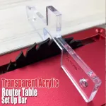 10pcs Woodworking Milling Cutter Gauge Set Transparent Acrylic Waterproof No Assembly Required for Table Saw & Router Setup