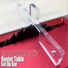 10pcs Woodworking Milling Cutter Gauge Set Transparent Acrylic Waterproof No Assembly Required for Table Saw & Router Setup