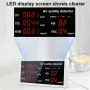 5 in1 Air Quality Monitor 5 In 1 Rechargeable Carbon Dioxide Meter With 1000mAh Battery Electric Digital CO2 Detector Portable TVOC HCHO CO AQI Air Pollution Analyzer For Home Office Car