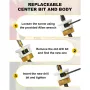 Carbide Tipped Countersink Drill Bits Set Low Friction Depth Stop 1/4\ Hex Shank Replaceable HSS Pilot Drill Wood Plastic Woodworking