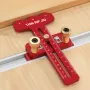 Thin Table Saw Jig Adjustable Aluminum Guide Fits 3/8 x 3/4 U Slot 1/4 x 3/8 T Slot Precision Cutting Laser Engraved Scales 3 Pulley Design