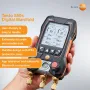 ForTesto 550s Digital Manifold Gauge HVAC Refrigeration Pressure 60 Bar Vacuum 20000 Micrometer Temperature Bluetooth Wireless IP54 Professional Tool