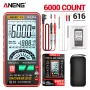 ANENG 616 Large Screen Backlight Digital Multimeter 6000 Counts Ultra thin Intelligent AC DC Voltage Current Multímetro TestTool