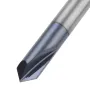 Drillpro 2 Flutes 90 Degree 2-12mm Carbide Chamfering Cutter End Mill HRC45 Milling Cutter