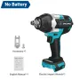 Drillpro Electric Impact Wrench High Torque 1800N.M 1/2 Inch Drive 7200 RPM Variable Speed with Forward Reverse Gears Compatible with 18V Battery Power Tool for DIY Projects and Professionals