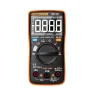 ANENG AN113D Intelligent Auto Measure True- RMS Digital Multimeter 6000 Counts Resistance Diode Continuity Tester Temperature AC/DC Voltage Current Meter Upgraded from AN8002 - Orange