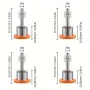 Stainless Steel Adjustable Leveling Feet Mounting Bracket M8 Thread for Miter Saw Furniture Legs