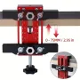 Adjustable Aluminum Alloy Cabinet Door Positioner Clamp 5-45mm One-Hand Operation for Most Cabinet Doors Includes 10mm Sleeve Easy Installation