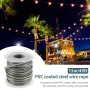 304 Stainless Steel PVC Coated Cable Railing Kit 30m Heavy Duty Garden Wire Rope Outdoor Deck Fence Balcony Railing Tent Clamp Thimble Turnbuckles