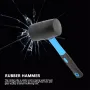 Rubber Mallet Hammer Dual Soft Head Surface Ergonomic Handle Lightweight Elastic Design Black Blue Anti Scratch Installer Tool Heavy Duty Tile Glass